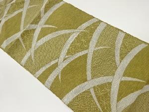 芝に古典柄模様織出し名古屋帯